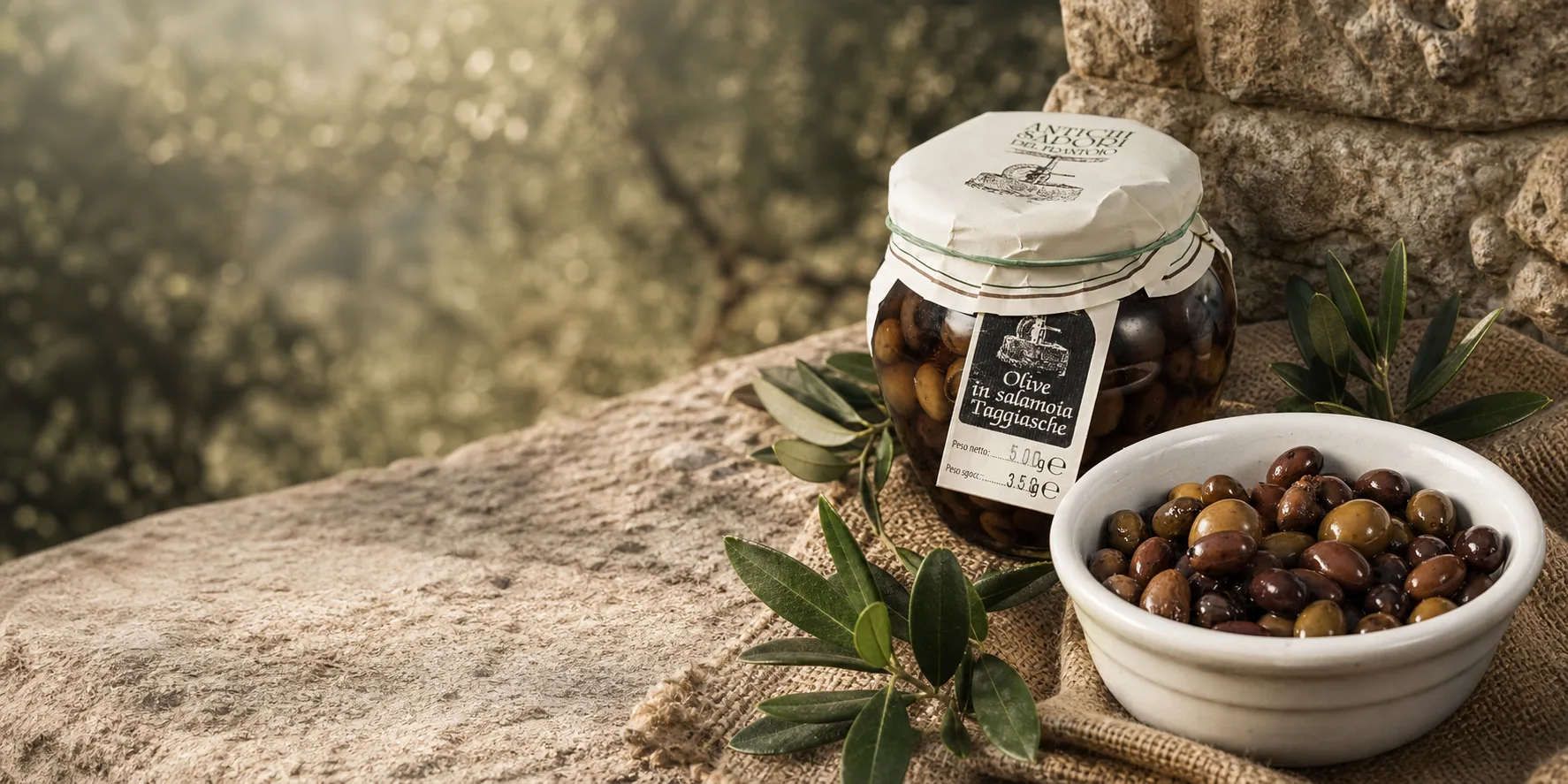 Olive Taggiasche in salamoia, prodotto della tradizione di famiglia